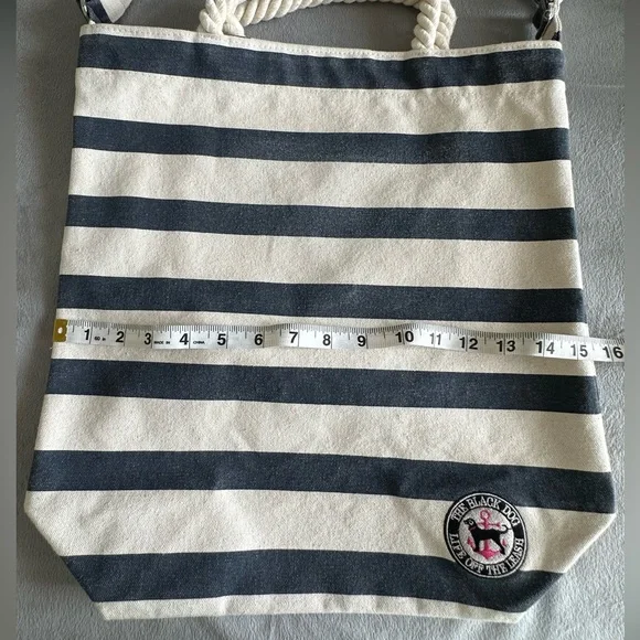 The Black Dog Striped Tote Bag - Picture 8 of 8